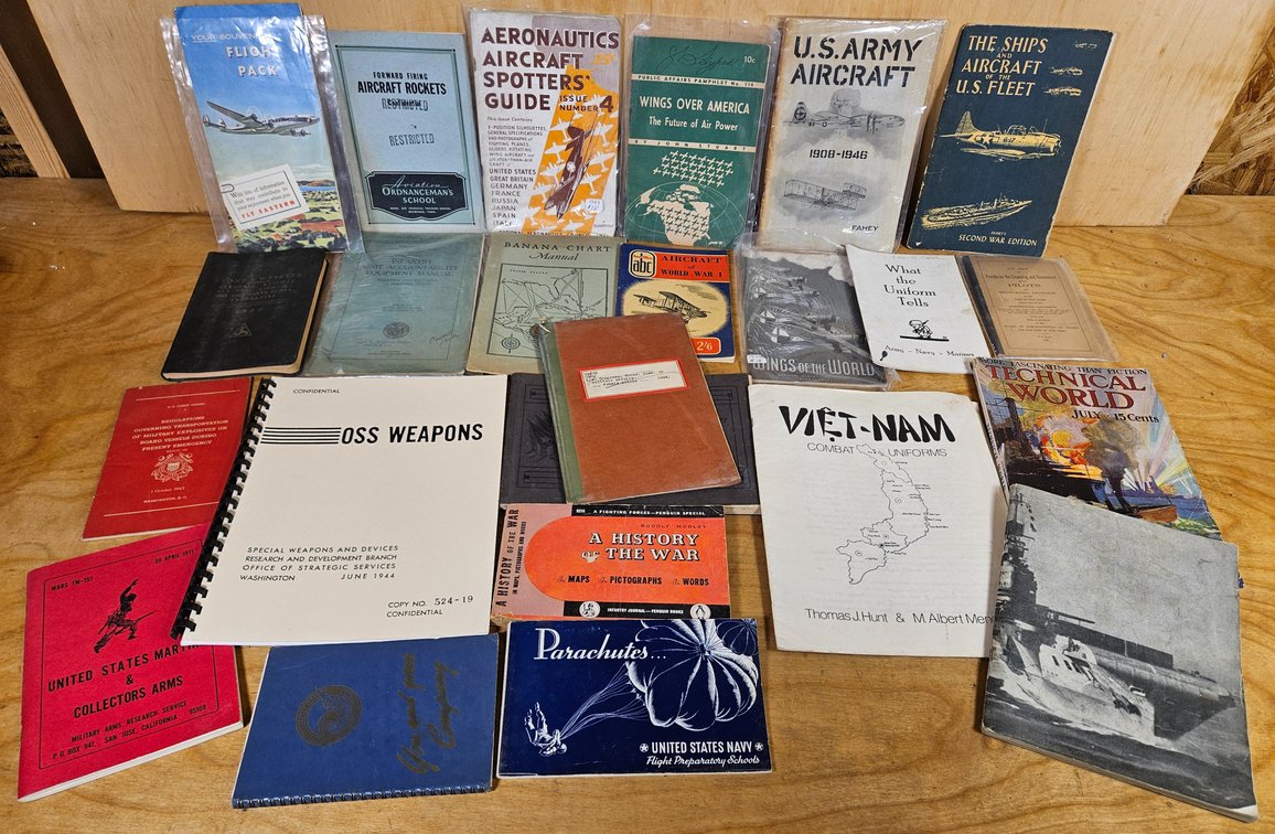 Lot of 24 Military Books/Pamphlets