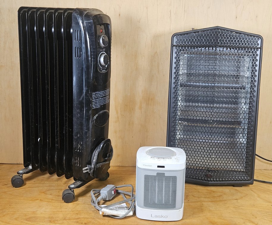 3 Electric Heaters