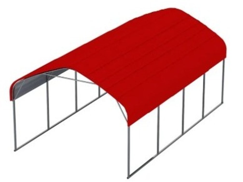 GOLDEN MOUNT CLASSIC STEEL CARPORT - 12 FT * 20 FTWEIGHT: 800.00 LB SS-CP-1220