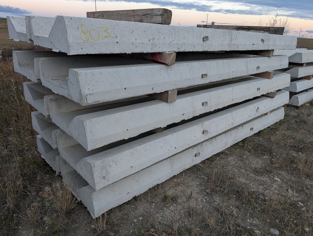 *OFFSITE* (5) Precast Concrete Utility Bridges 12FT x 52" x 7.5" (Times the Money x 5)  - Located at D&M Concrete West Of Lacombe