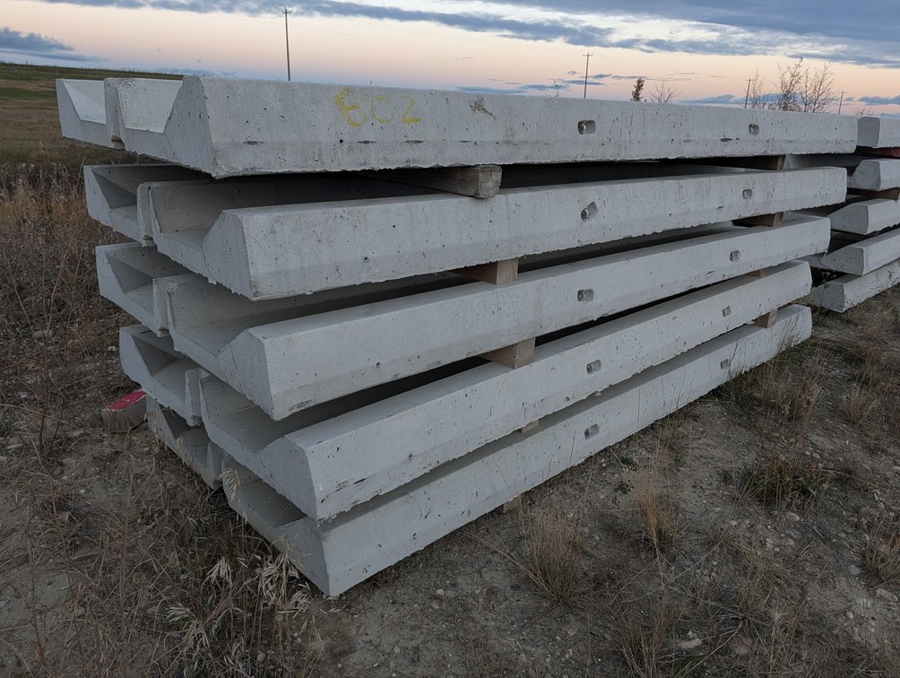 *OFFSITE* (5) Precast Concrete Utility Bridges 12FT x 52" x 7.5" (Times the Money x 5)  - Located at D&M Concrete West Of Lacombe