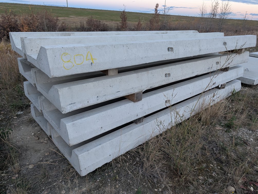 *OFFSITE* (4) Precast Concrete Utility Bridges 12FT x 52" x 7.5" (Times the Money x 4)  - Located at D&M Concrete West Of Lacombe