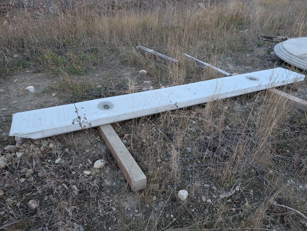 *OFFSITE* Light Duty Precast Concrete Slab 11'-9" x 16" x 4"  - Located at D&M Concrete West Of Lacombe