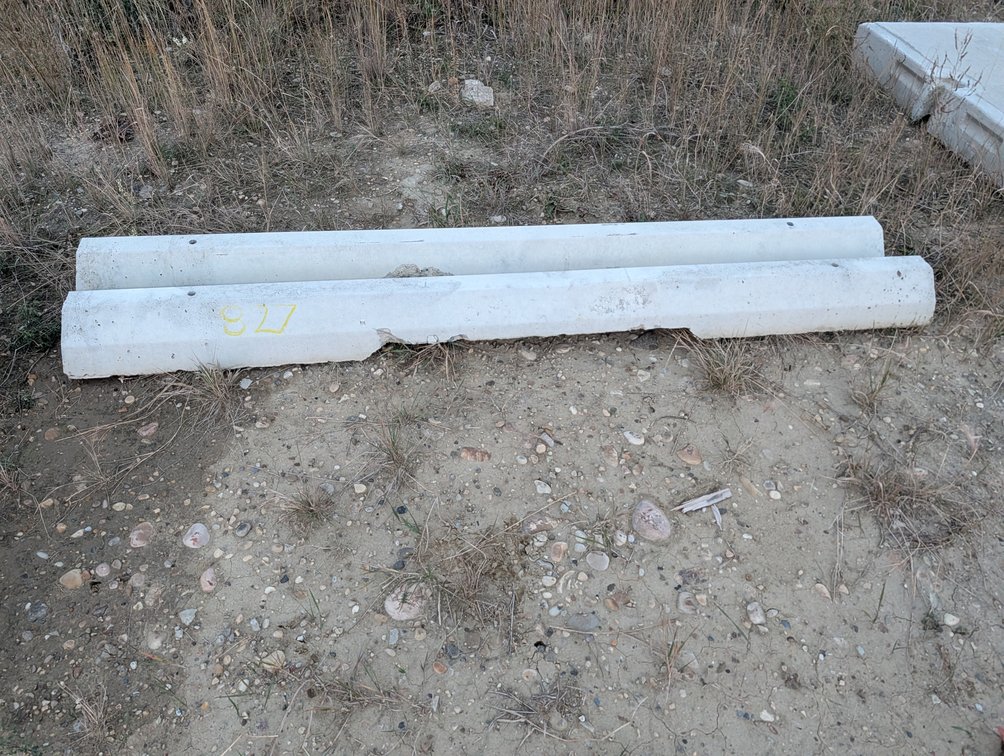 *OFFSITE* (2) Precast Concrete Pin Down Parking Curbs 84"  - Located at D&M Concrete West Of Lacombe