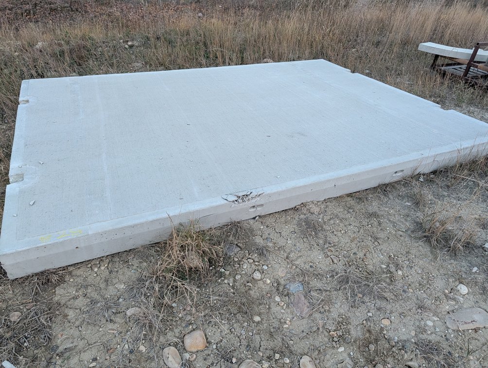 *OFFSITE* Precast Concrete Slab 11'-10" x 8'-8" x 8"  - Located at D&M Concrete West Of Lacombe