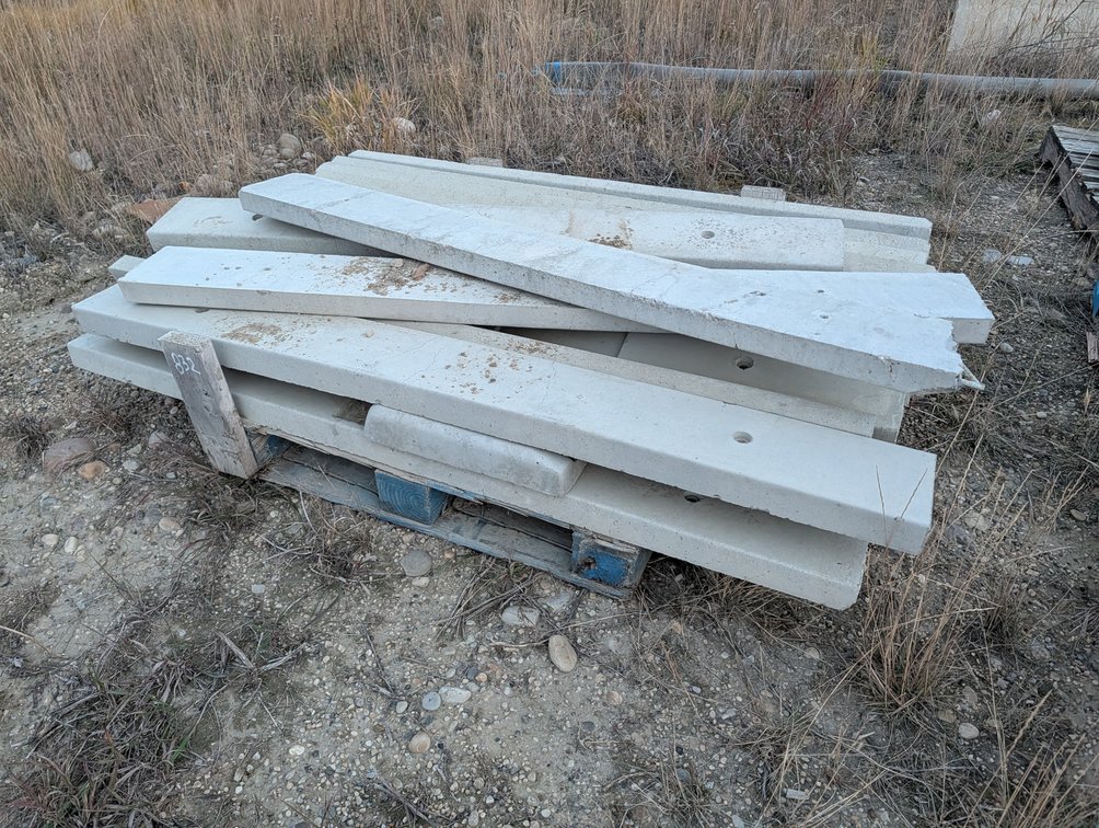 *OFFSITE* L/O Precast Concrete Picnic Table Seat Slabs 72" x 8" x 2.5"  - Located at D&M Concrete West Of Lacombe