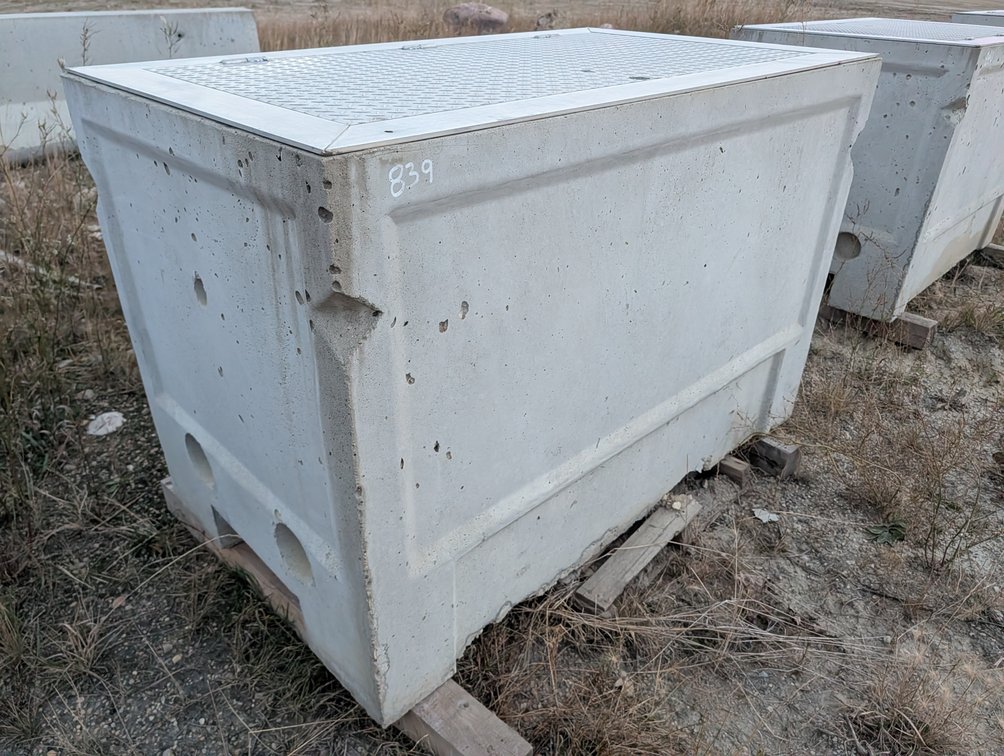 *OFFSITE* Precast Concrete Utility Vault w/ Steel Lid 60" x 36" x 40" H  - Located at D&M Concrete West Of Lacombe
