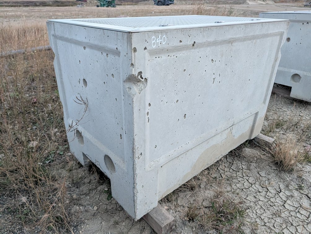 *OFFSITE* Precast Concrete Utility Vault w/ Steel Lid 60" x 36" x 40" H  - Located at D&M Concrete West Of Lacombe