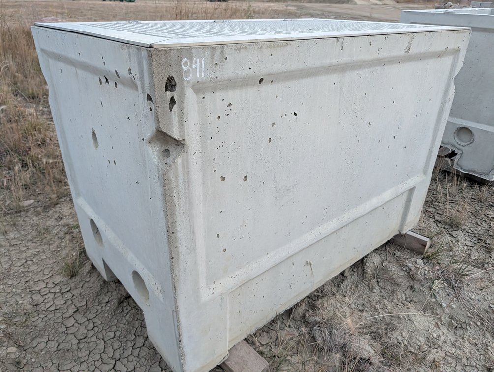 *OFFSITE* Precast Concrete Utility Vault w/ Steel Lid 60" x 36" x 40" H  - Located at D&M Concrete West Of Lacombe