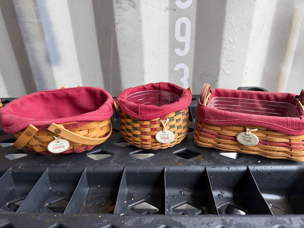 Longaberger Tree Trimming Miniature Baskets