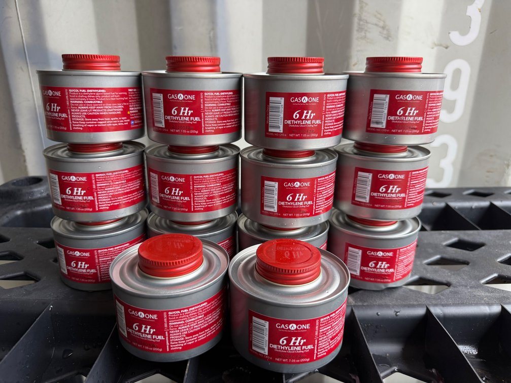 6-Hour Diethylene Chafing Fuel Cans
