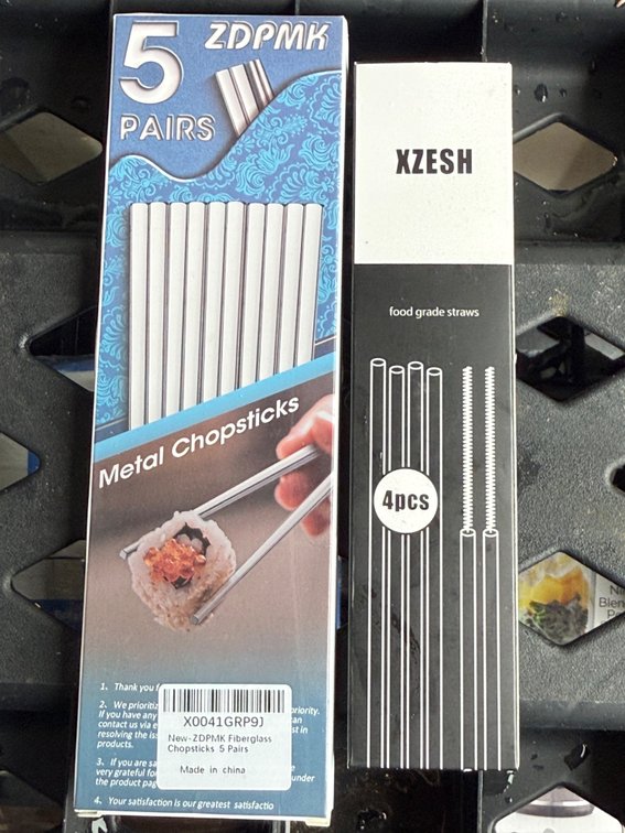 Metal Chopsticks and Food Grade Straws Sets