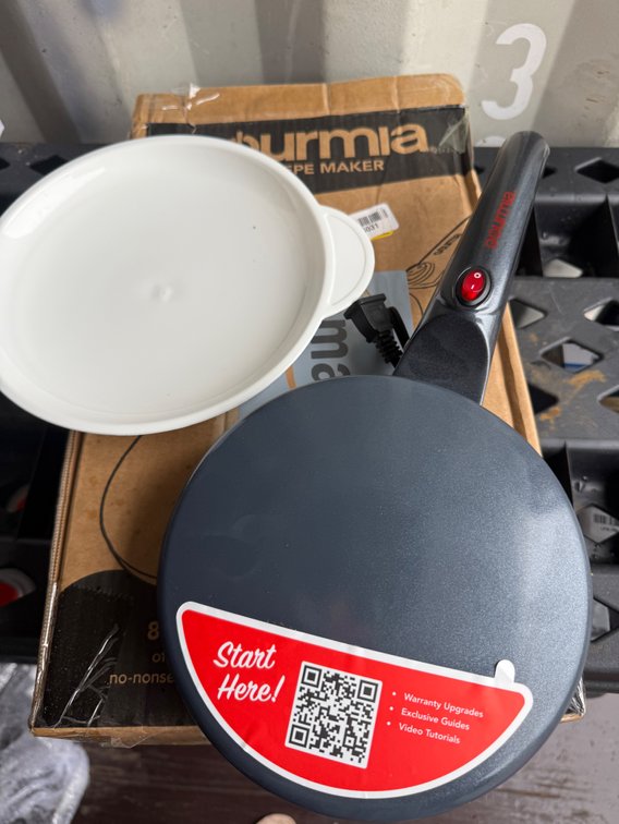 Electric Crepe Maker with Batter Tray