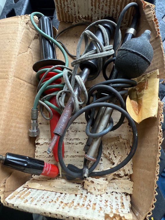 Soldering Irons, High-Voltage Probe, and Electrical Tools