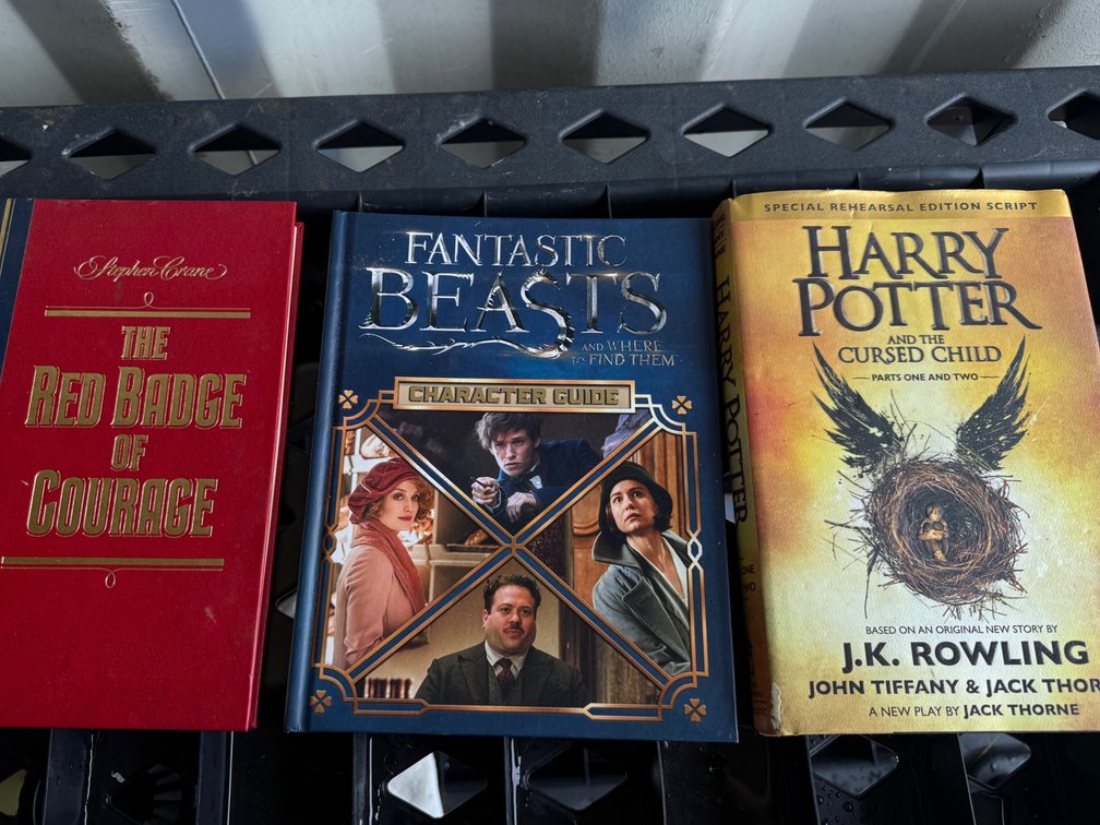 Harry Potter, Fantastic Beasts, and Stephen Crane Hardcover Books