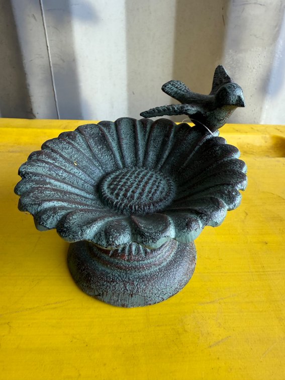 Sunflower Bird Bath Dish