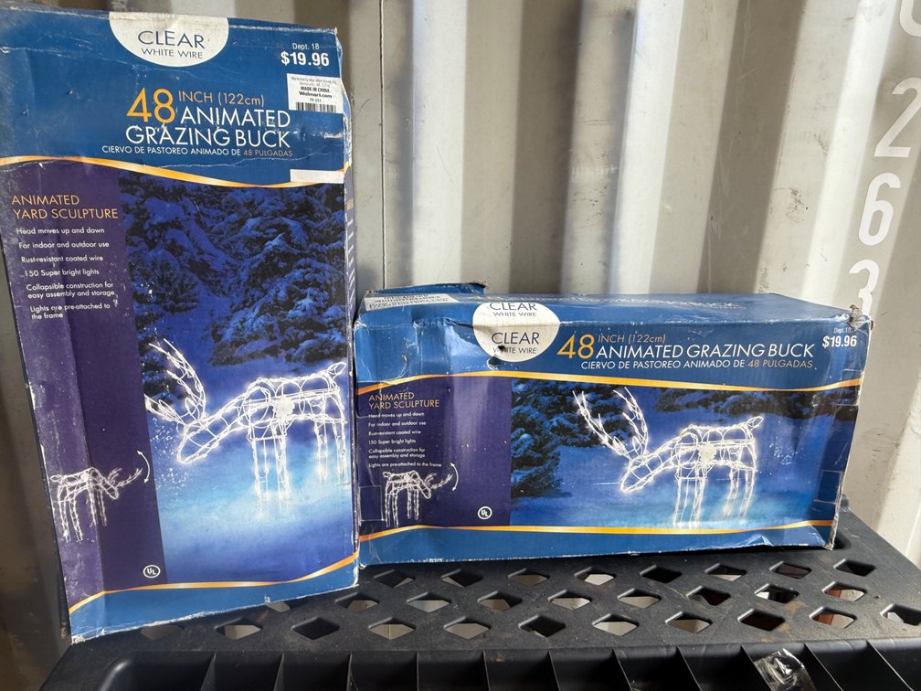 Christmas Lighted Yard Sculptures, 48 ins