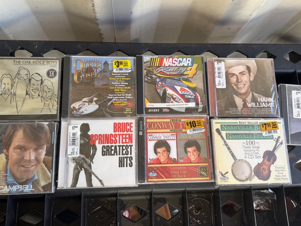 Music CDs and NASCAR Racing 4 PC Game CD-ROM