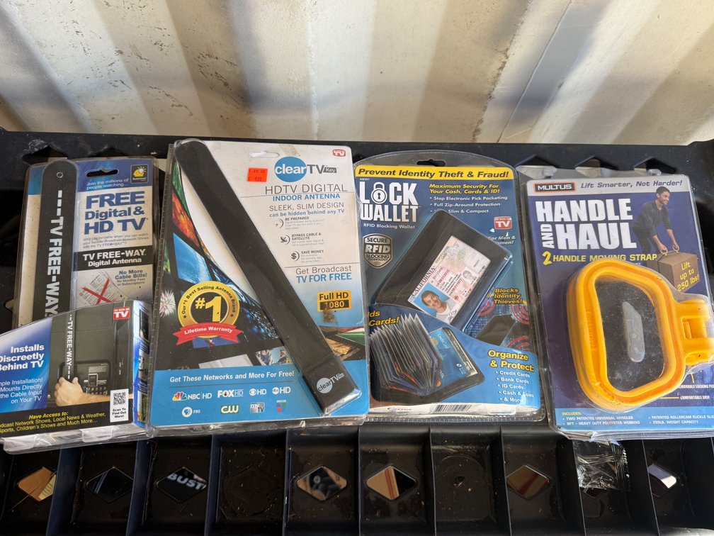 Indoor TV Antennas, RFID Wallet, and Moving Strap