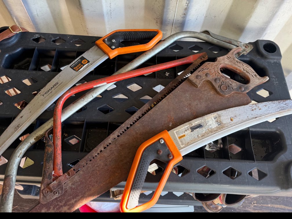 Hand Saws, Bow Saws, and Tubular Saw Frames