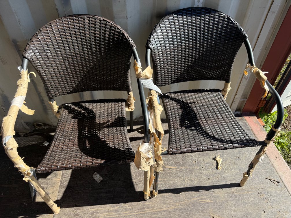 NEW Wicker Patio Armchairs