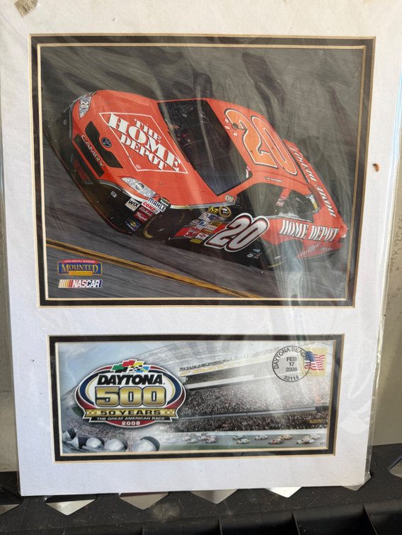 Tony Stewart #20 Daytona 500 Matted Display
