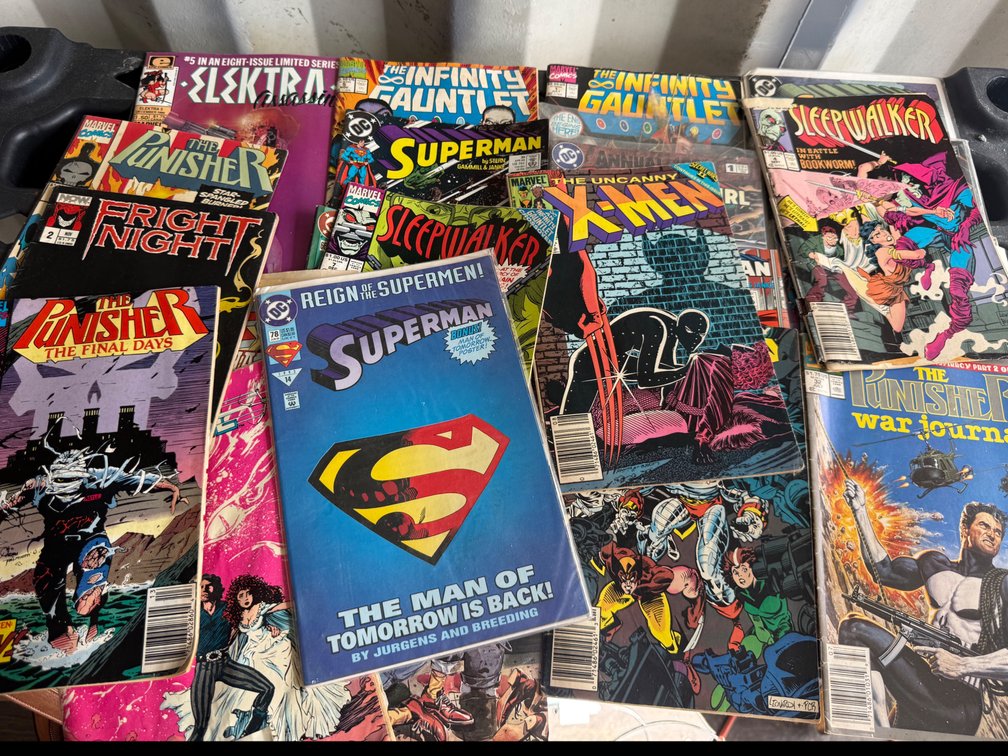Comic Books Including Superman, The Punisher, and More