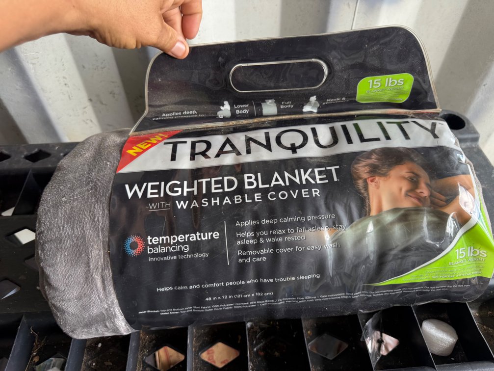 15 lb Weighted Blanket with Washable Cover