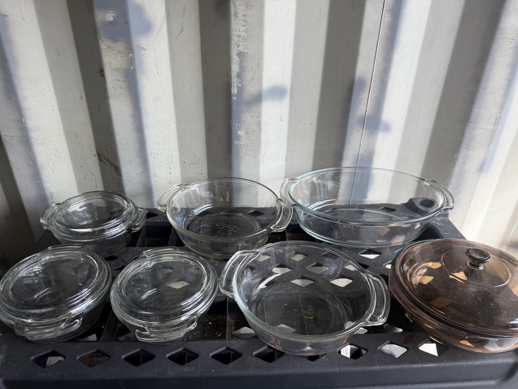 Glass Baking Dishes, Casseroles, and Lids