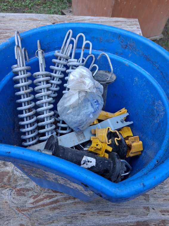 Electric Fence Wire Strainers, Springs, and Gate Handles