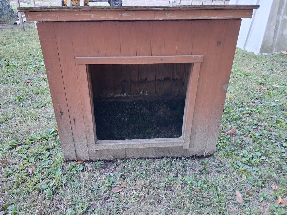 Wooden Dog House with Shed Roof