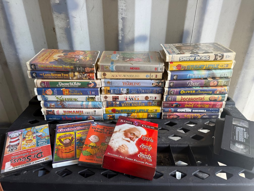VHS Tapes and DVDs