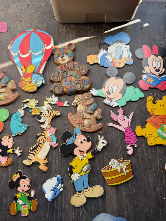 Vintage Children's Nursery Wall Plaques and Character Cutouts