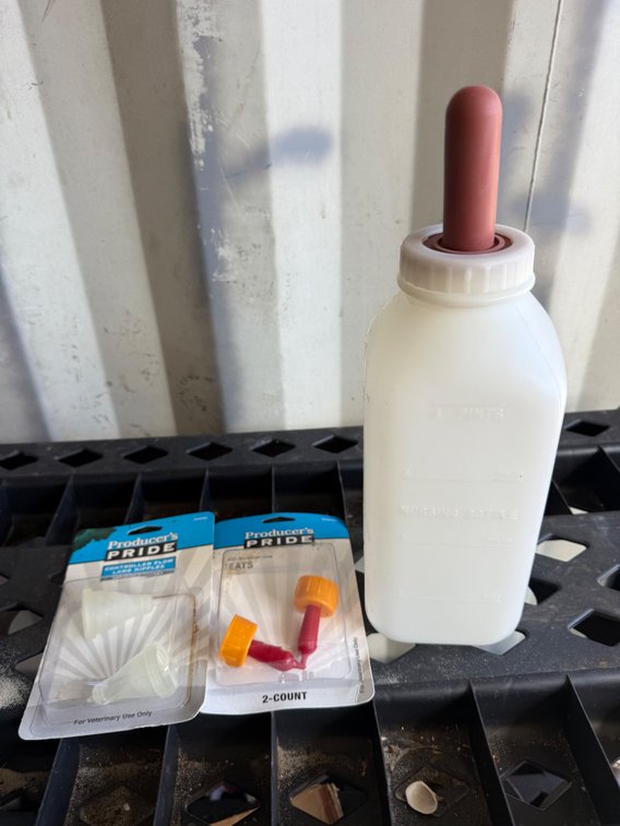 Livestock Nursing Bottle and Replacement Nipples
