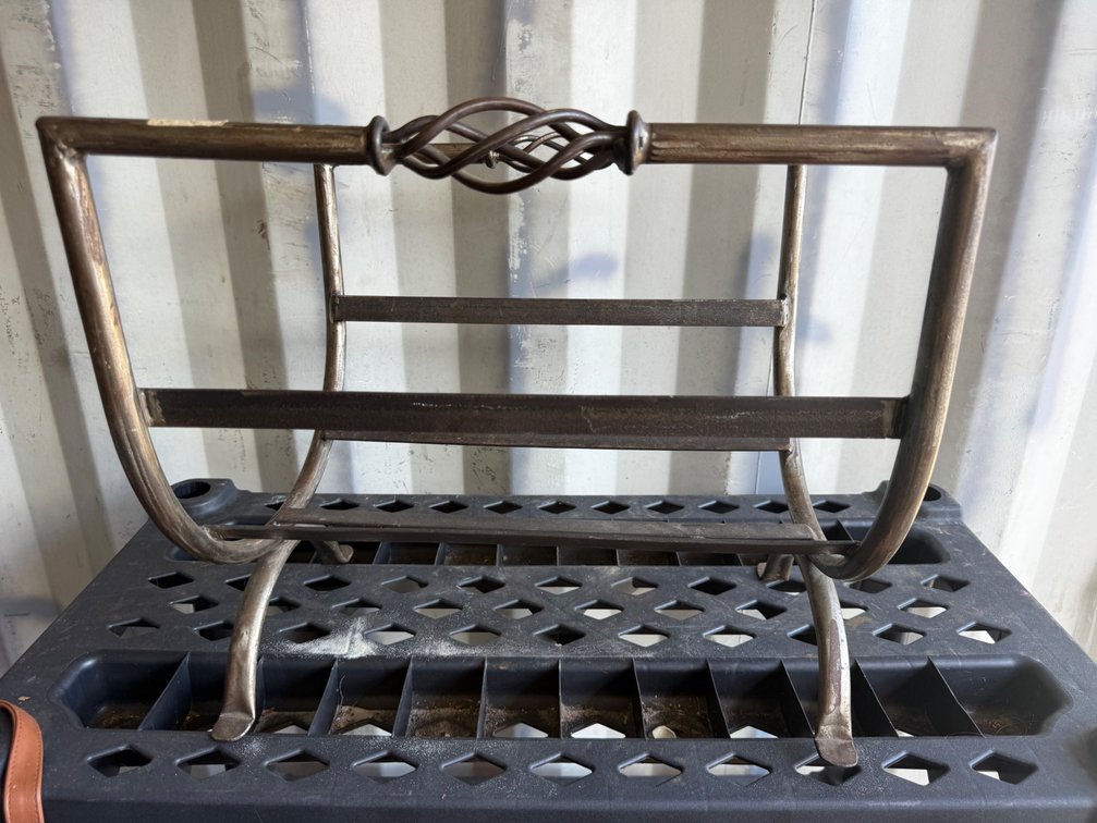 Firewood Log Rack with Twisted Handle