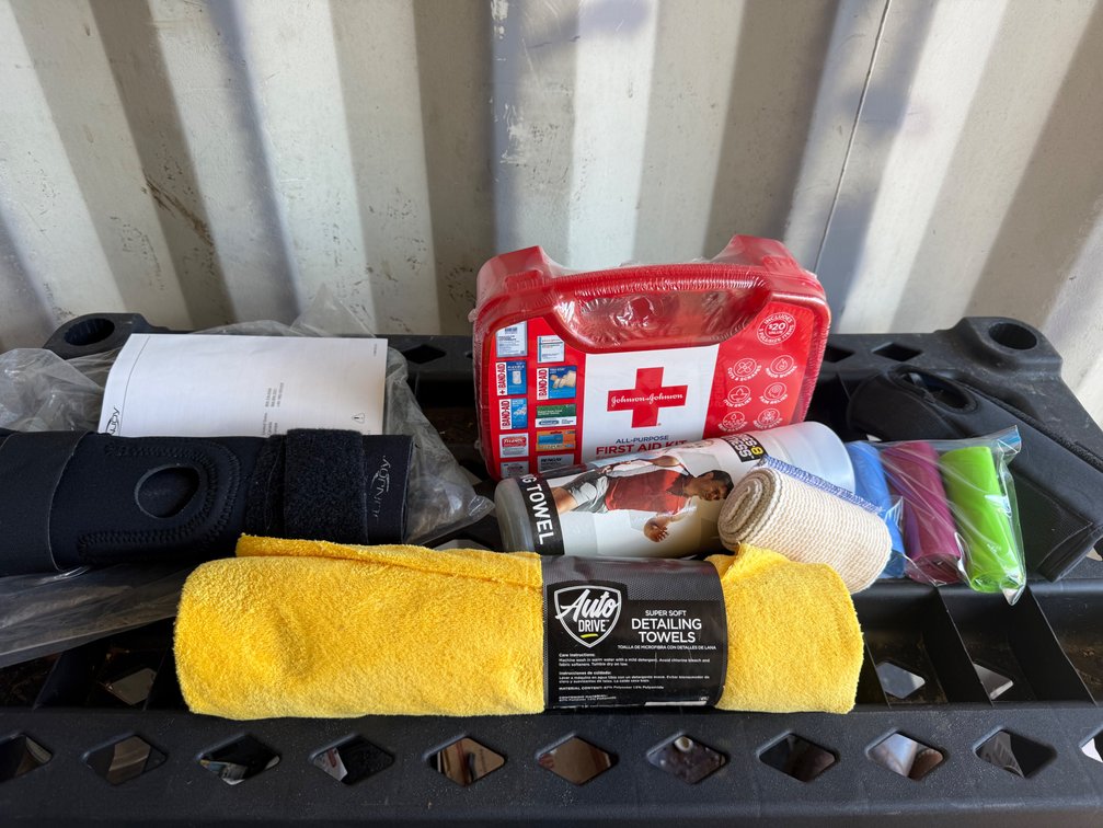 First Aid Kit, Knee Brace, Fitness Accessories, and More