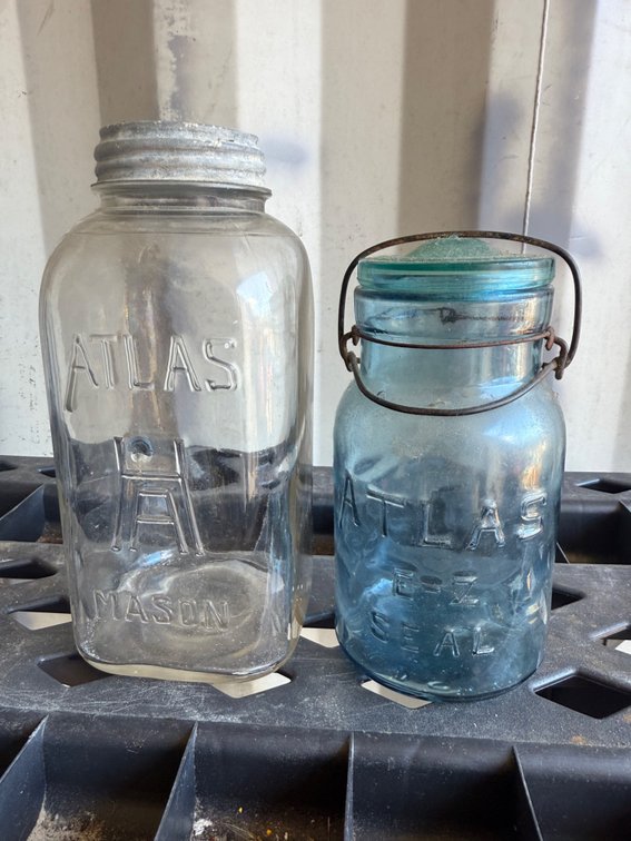 Atlas Mason and E-Z Seal Glass Canning Jars