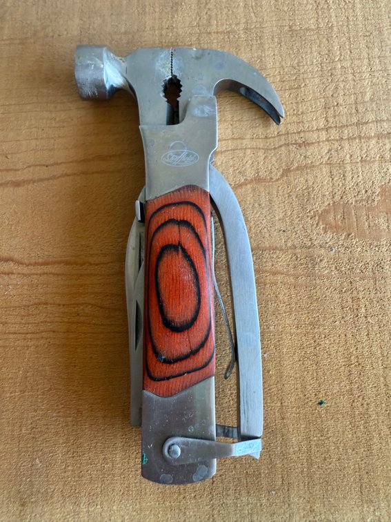Sheffield Hammer Multi-Tool with Wood Inlay Handle