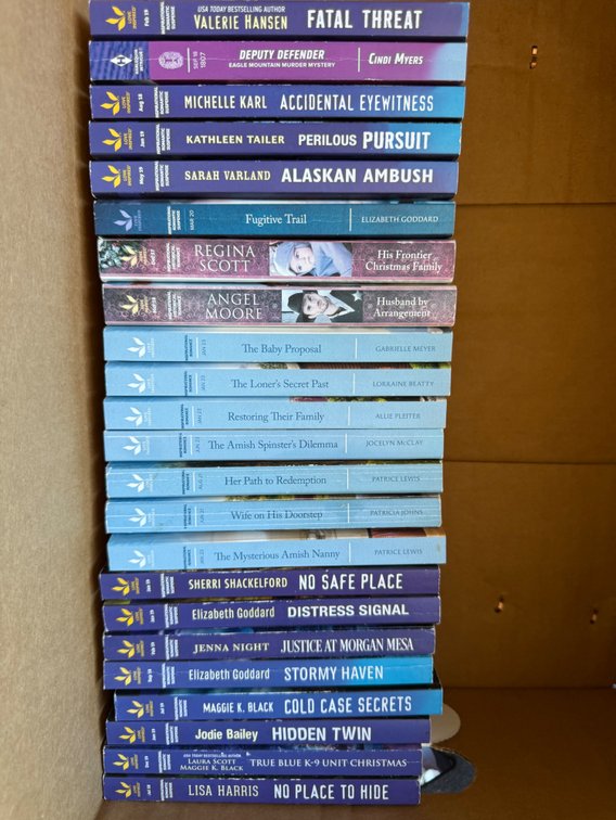 Paperback Romance and Suspense Novels