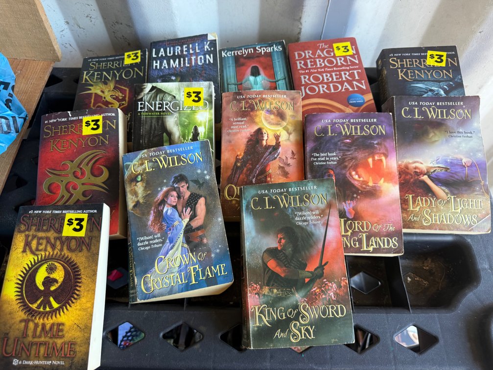 Fantasy and Romance Paperback Novels