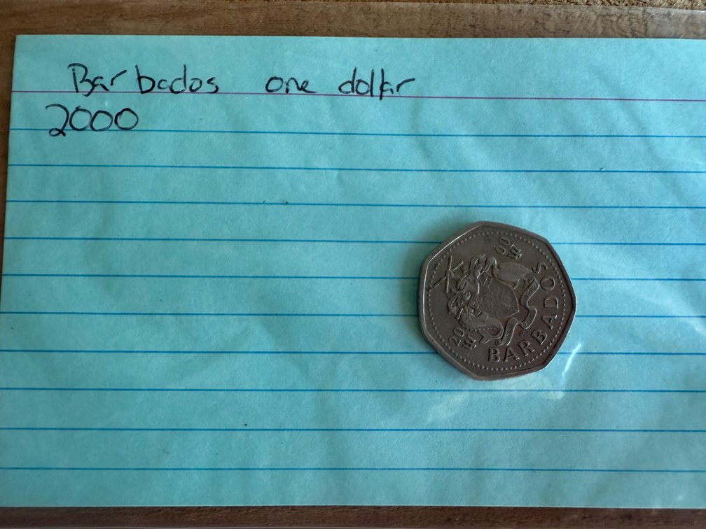 2000 Barbados One Dollar Heptagonal Coin