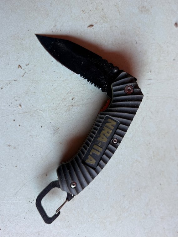 NRA-ILA Folding Pocket Knife with Carabiner Clip