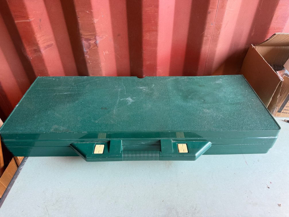 Green Molded Plastic Folding Picnic Table with Benches