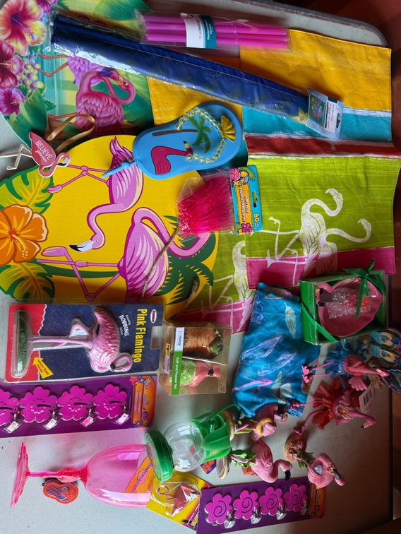 Flamingo-Themed Home Decor, Figurines, and Party Supplies