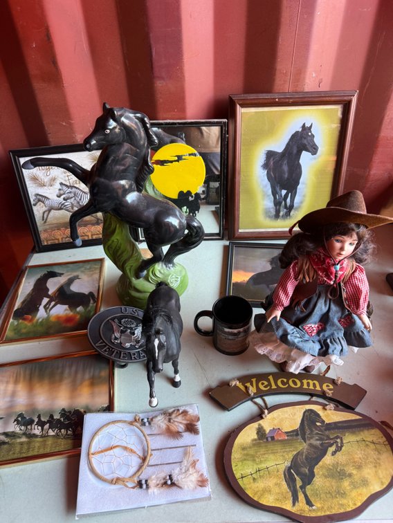 Horse-Themed Home Decor, Framed Art, and Collectibles