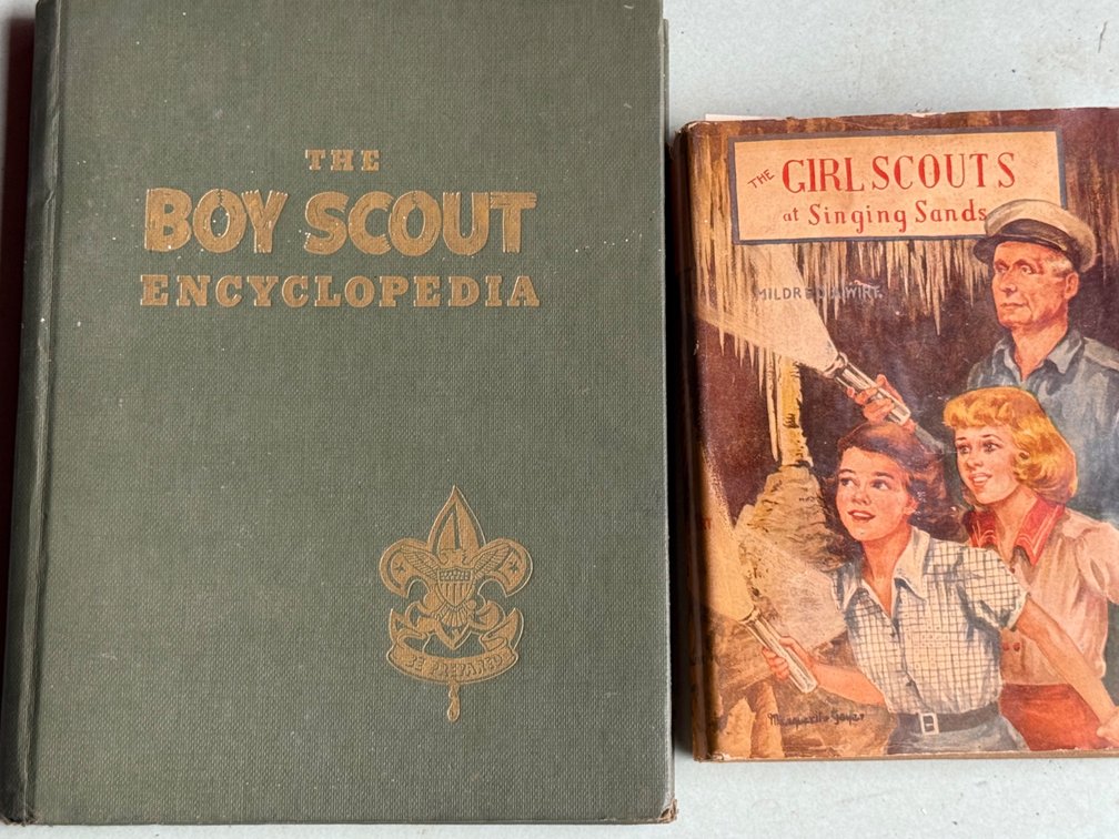The Boy Scout Encyclopedia and The Girl Scouts at Singing Sands