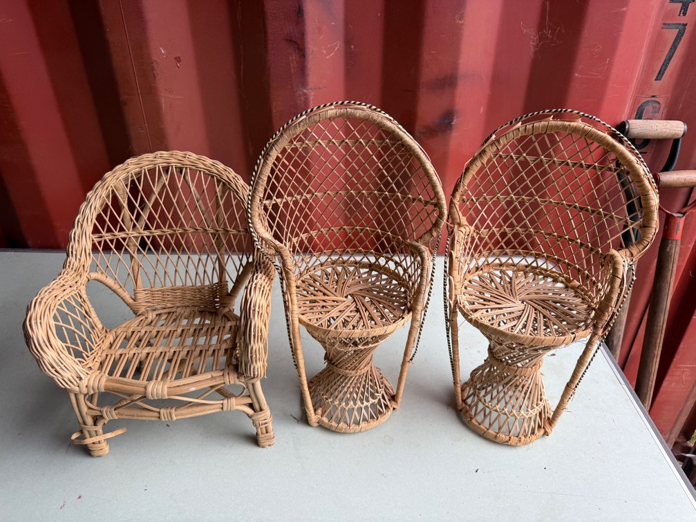 Doll Chairs and Armchair