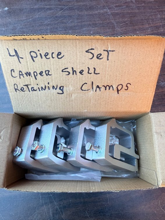 Aluminum Camper Shell Mounting Clamps