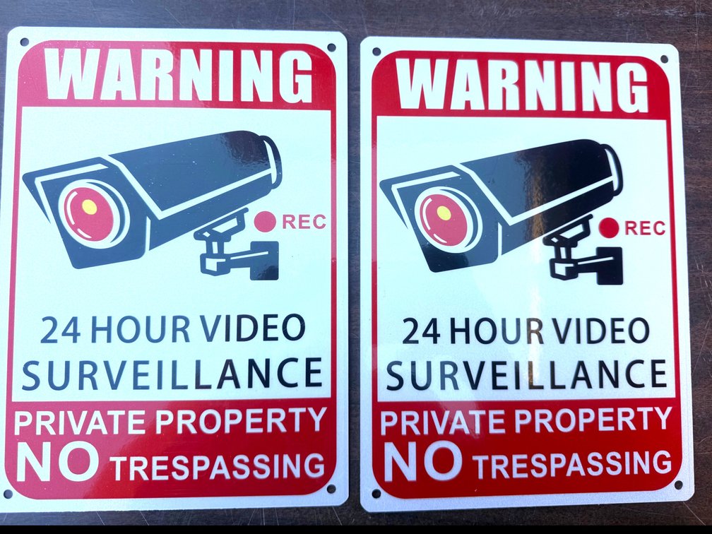 Surveillance Warning Signs