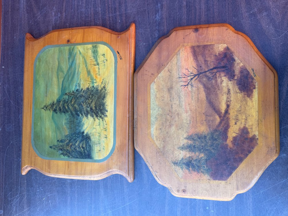 Wood Landscape Plaques
